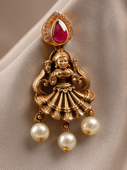 Lakshmi temple designed earring for women