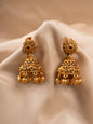 Unique Gold Jhumka Earrings with Contemporary Design