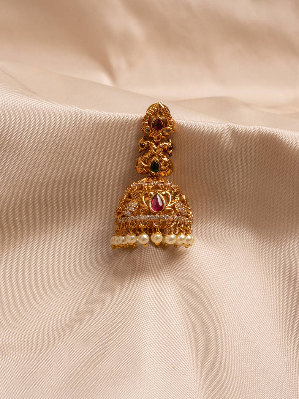 Traditional Jumki Earrings Elegant Gold Design